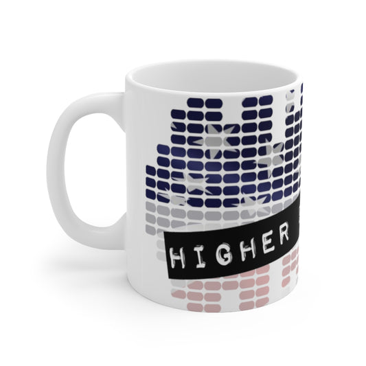 Higher Freequency - Ceramic Coffee Mug 11oz - White