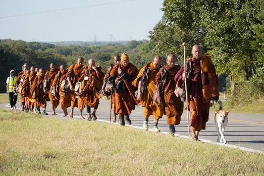 Monks Walk for Peace from Texas to Washington