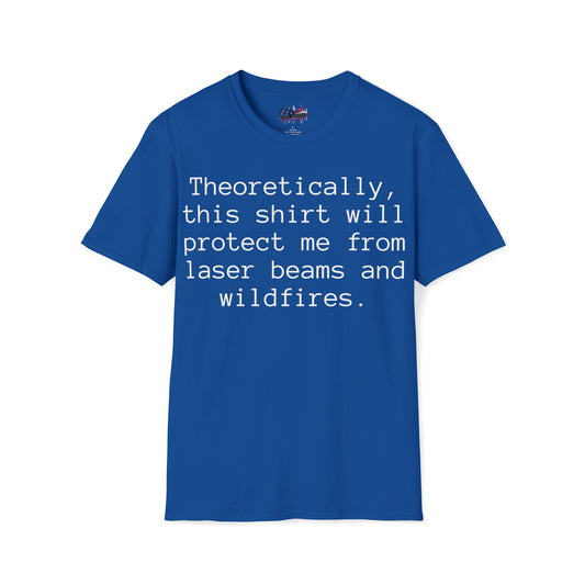 Laser Beam Protection Shirt - Blue Umbrella - Conspiracy Theory Shirt