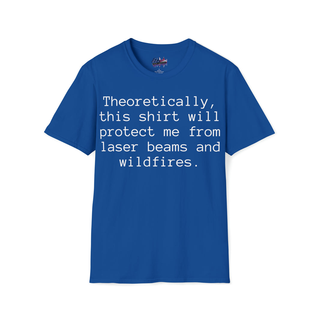 Laser Beam Protection Shirt - Blue Umbrella - Conspiracy Theory Shirt