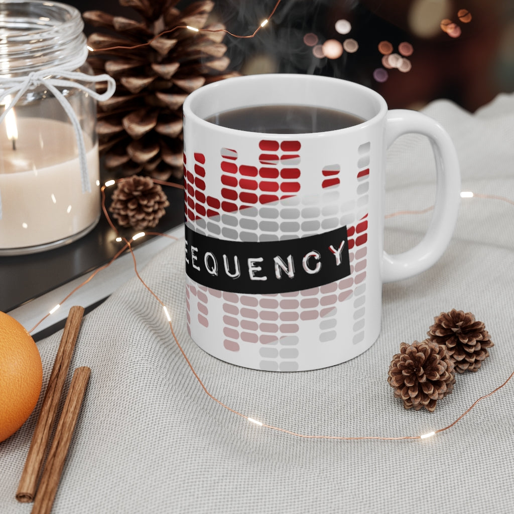 Higher Freequency - Ceramic Coffee Mug 11oz - White