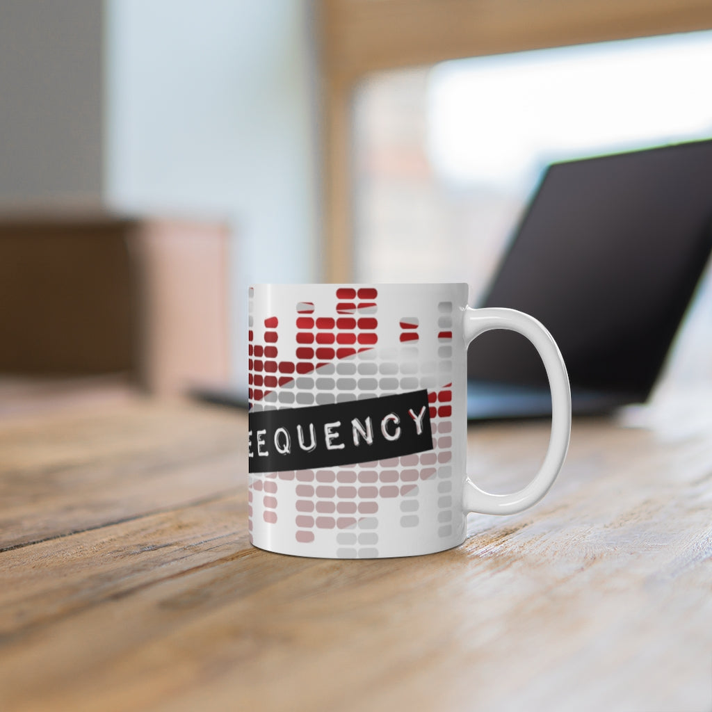 Higher Freequency - Ceramic Coffee Mug 11oz - White