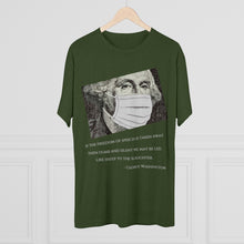Load image into Gallery viewer, Washington&#39;s Warning - Tri-Blend T-shirt
