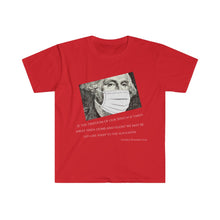 Load image into Gallery viewer, Washington&#39;s Warning T-shirt Softstyle T-Shirt
