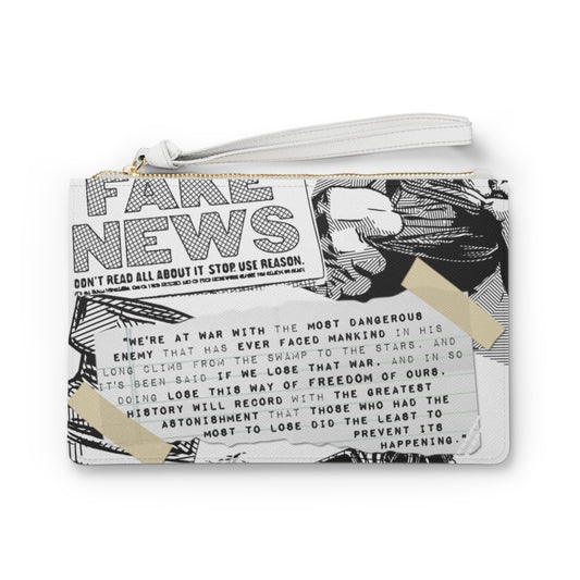 Clutch Bag - Clutch Purse - Conspiracy Pattern - A Time for Choosing